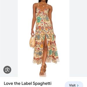 Love The Lable Revolve Anthropologie L Spaghetti maxi in Augusta dress